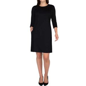 NWT - Nicole Miller Black Ladies' ¾ Sleeve Dress - Size L